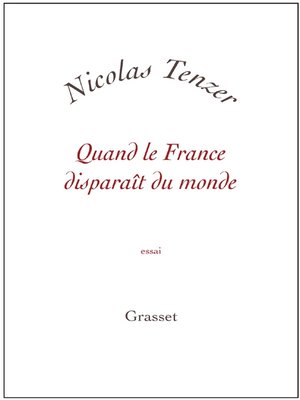 cover image of Quand la france disparait du monde